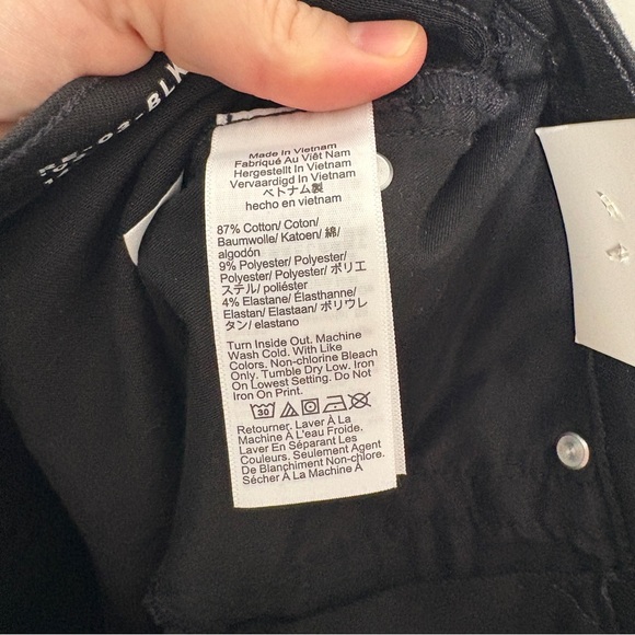 NWT J. Crew ‘03 Kick Out Mid Rise Jean Kick Crop Stretchy Denim In Black Size 26 - Picture 10 of 11